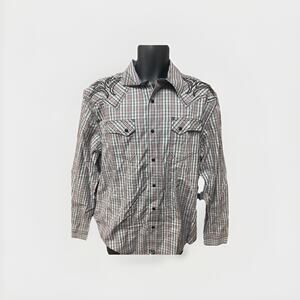 Moon Shine Spirit Mens Western Shirt Size Medium New Long Sleeve Pearl Snap